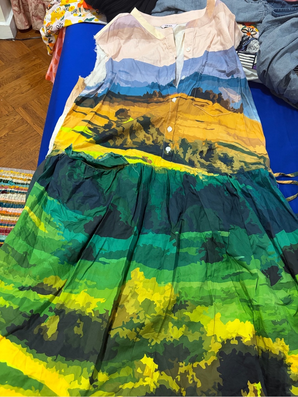 kit- Green & Yellow Landscape Print